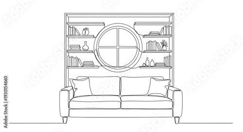 Bank Vault Door Technical Drawing Illustration.