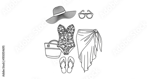 Beach Accessories and Summer Clothing.