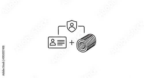 Identity Verification and Data Security Concept.