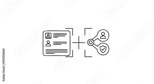 Identity Verification and Data Sharing Concept.