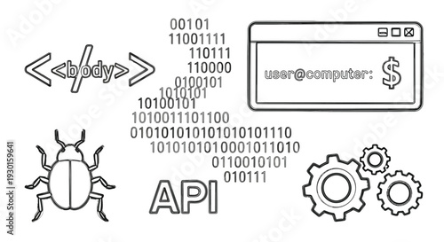 Illustration of a vector file icon with a white background