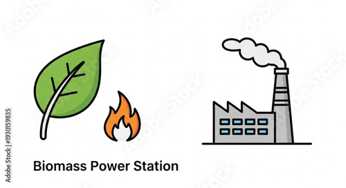 Biomass Power Station Energy Plant.