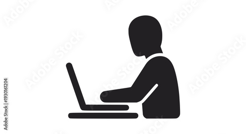 business woman working on laptop