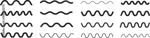 Wave lines pattern abstract background fluid curves smooth wavy motion graphic element element element element