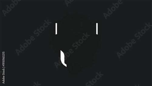 Minimalist Icon Representing a Simple Face.