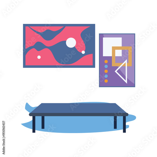 A table featuring a computer and a television set on top.