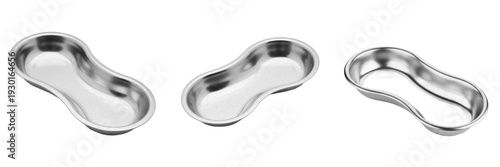 Stainless Steel Kidney Tray Set – Durable Autoclavable Medical Emesis Basins for Surgical Instruments, Dental Procedures, and Lab Waste (Multiple Sizes)