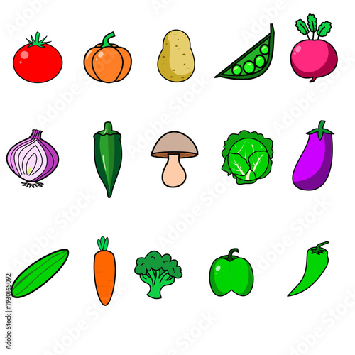 vegetables collection healthy nutrition fibre rich foods.eps