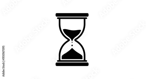 Hourglass Icon Symbolizing Time Passing, Deadline, and Urgency