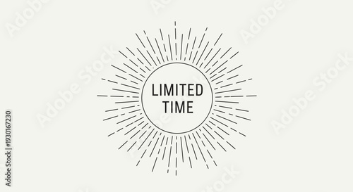 Limited Time Offer Sunburst Graphic - Special Deal Announcement