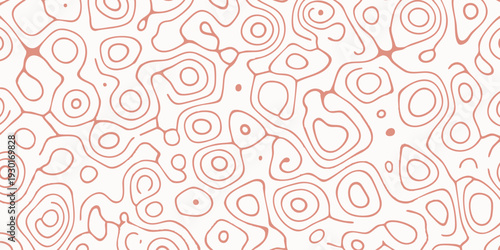 Topographic map illustration featuring contour lines and terrain elevation from an aerial viewpoint