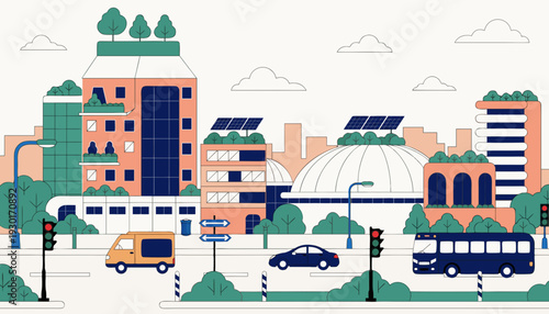 Indian Smart City Vector