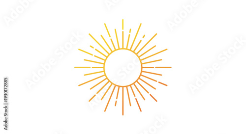 Golden Sunburst Graphic Icon
