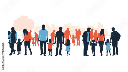 Diverse community gathering in a vibrant social setting with people interacting