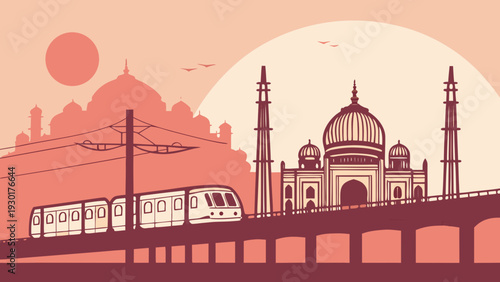 Indian Metro Skyline Vector