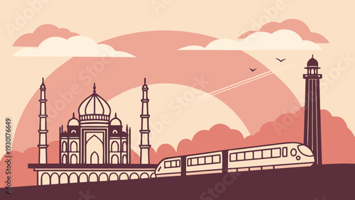 Indian Metro Skyline Vector