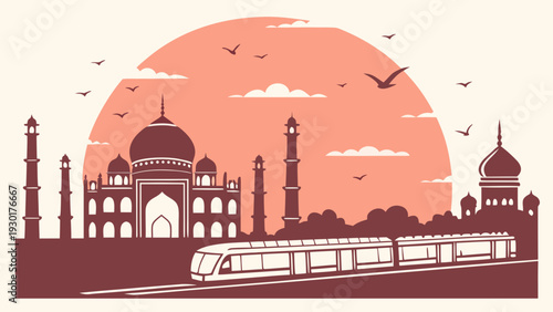 Indian Metro Skyline Vector