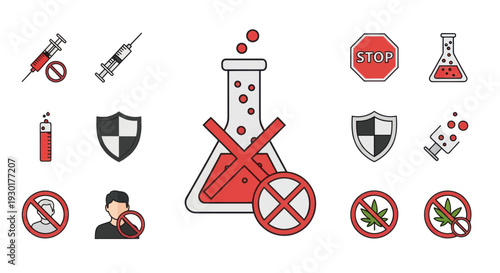 Biohazard Warning Signs and Symbols.