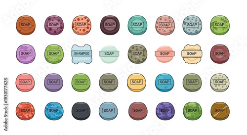 Collection of assorted colorful bottle caps.