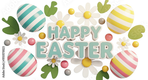 Happy Easter Egg Hunt Celebration Spring Holiday Greeting Card Design for Festive Marketing and Web Design