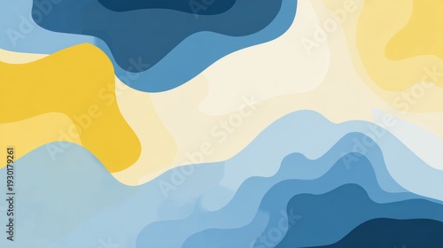 Abstract Fluid Wave Pattern Background