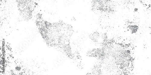 Abstract white background with scattered gray speckles and irregular textured patches, conveying a grungy or spotted effect.