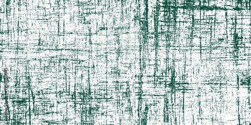 Dark Green Distressed Crosshatch Grunge Texture on White Background, Featuring Parallel and Perpendicular Scratches for a Worn Graphic Effect.
