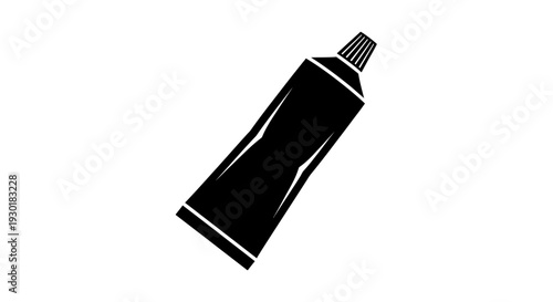 Black Ink Tube Illustration.