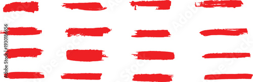 Red pencil brush charcoal scribble trace underline comic stokes sketch doodles. Hand drawn marker pen highlight illustrations.