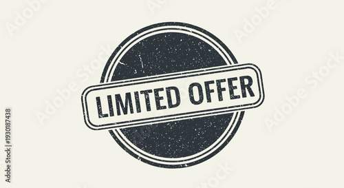 Limited Offer Stamp - Special Deal, Sale, Promotion, Discount, Marketing