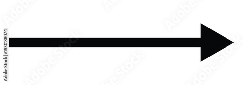 Vector set of trendy long arrows left and right in flat style. Replaceable vector design. Long red curved arrow. Red long arrow vector icon. Flat style long arrow symbol. arrow pointing towards right