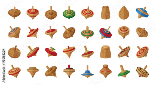 Collection of Spinning Tops Varieties.