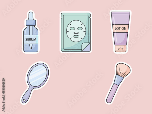 Collection of beauty and skincare products.