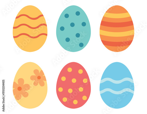 colorful easter egg cartoon collections
