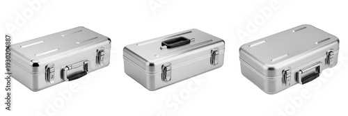 Aluminum Surgical Instrument Sterilization Container Box - Perforated Autoclave Case with Locking Lid and Handle - Hospital Grade Medical Instrument Tray for Professional Use