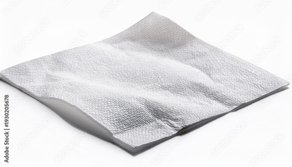Fototapeta premium White Paper Napkin Isolated On Transparent Background