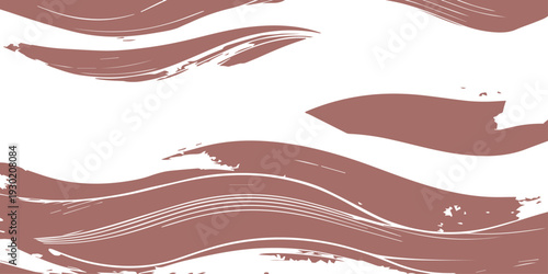 Vector illustration of pink lips featuring a red grilled steak texture and meat pattern design for a wave art wallpaper backdrop