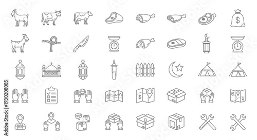 Collection of Simple Line Icons 1.