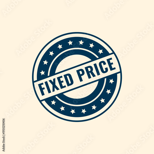 fixed price or no discount seal background
