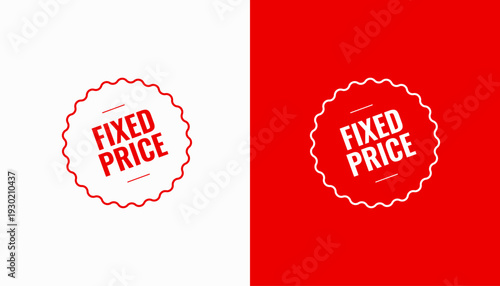 set of fixed price seal background design