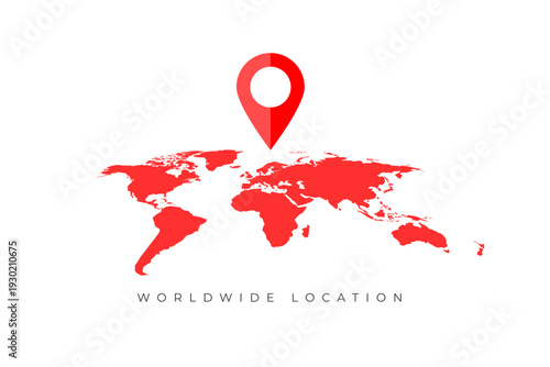 world navigator marker button icon design