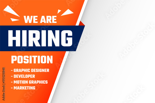 open hiring job poster a opportunity for employee