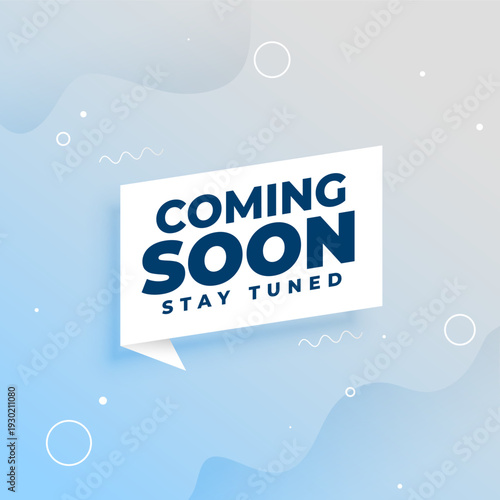 modern coming soon stay tuned template for special teaser launch