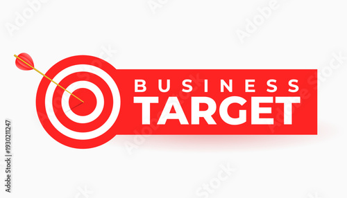 business target and goal concept background design