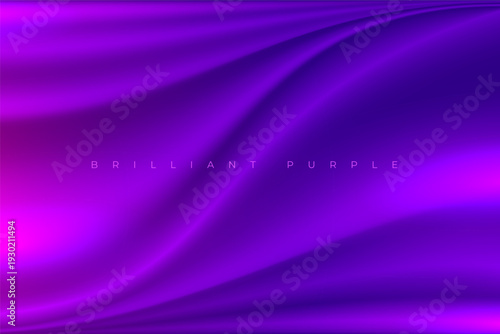 abstract curvy purple silk drape fabric background design