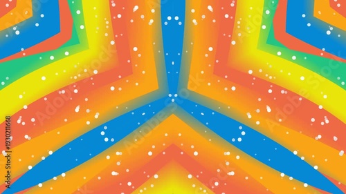 Creating Colorful Abstract Background Visual in Bright Rainbow Design