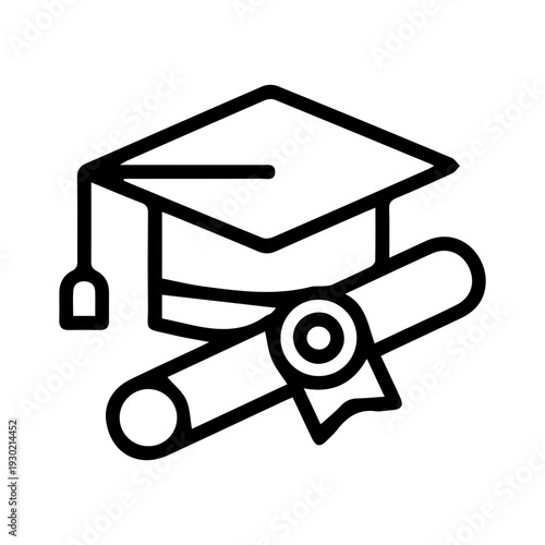 Graduation Cap and Diploma