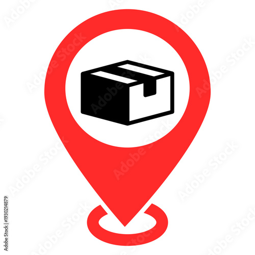 "Delivery drop off" icon
