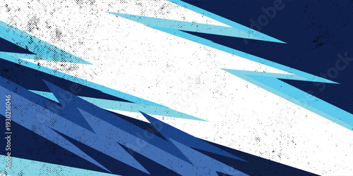 Abstract blue racing stripes modern background for vehicle wrap decal