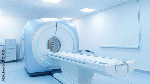 MRI検査装置と検査室内部のイメージ